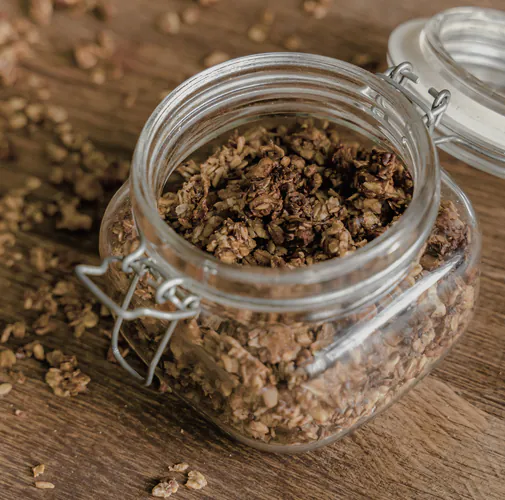 Honey Oat Granola, baked at Halden