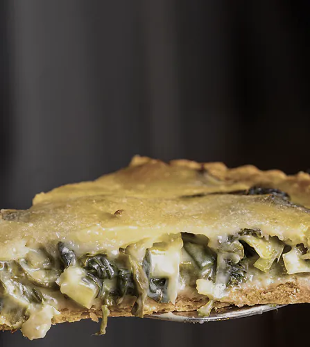 Spinach Quiche, baked at Halden